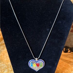 Brighton Multicolor LOVE Heart Necklace